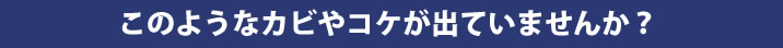 このようなカビやコケがでていませんか？